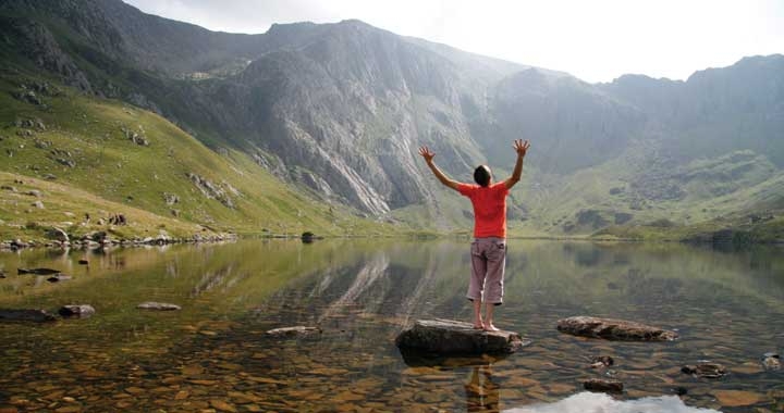 Dru Yoga in the Nant Ffrancon valley near Snowdonia Mountain Lodge, the Dru Yoga international training centre